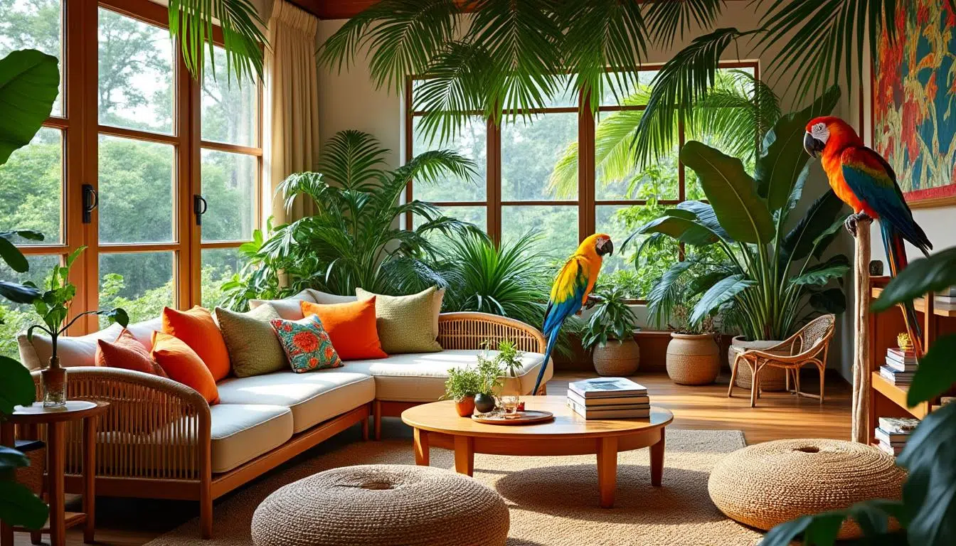 découvrez comment insuffler une ambiance exotique et chaleureuse à votre salon grâce à la déco tropicale pour l’été : conseils, astuces et idées pour une décoration tendance et rafraîchissante.