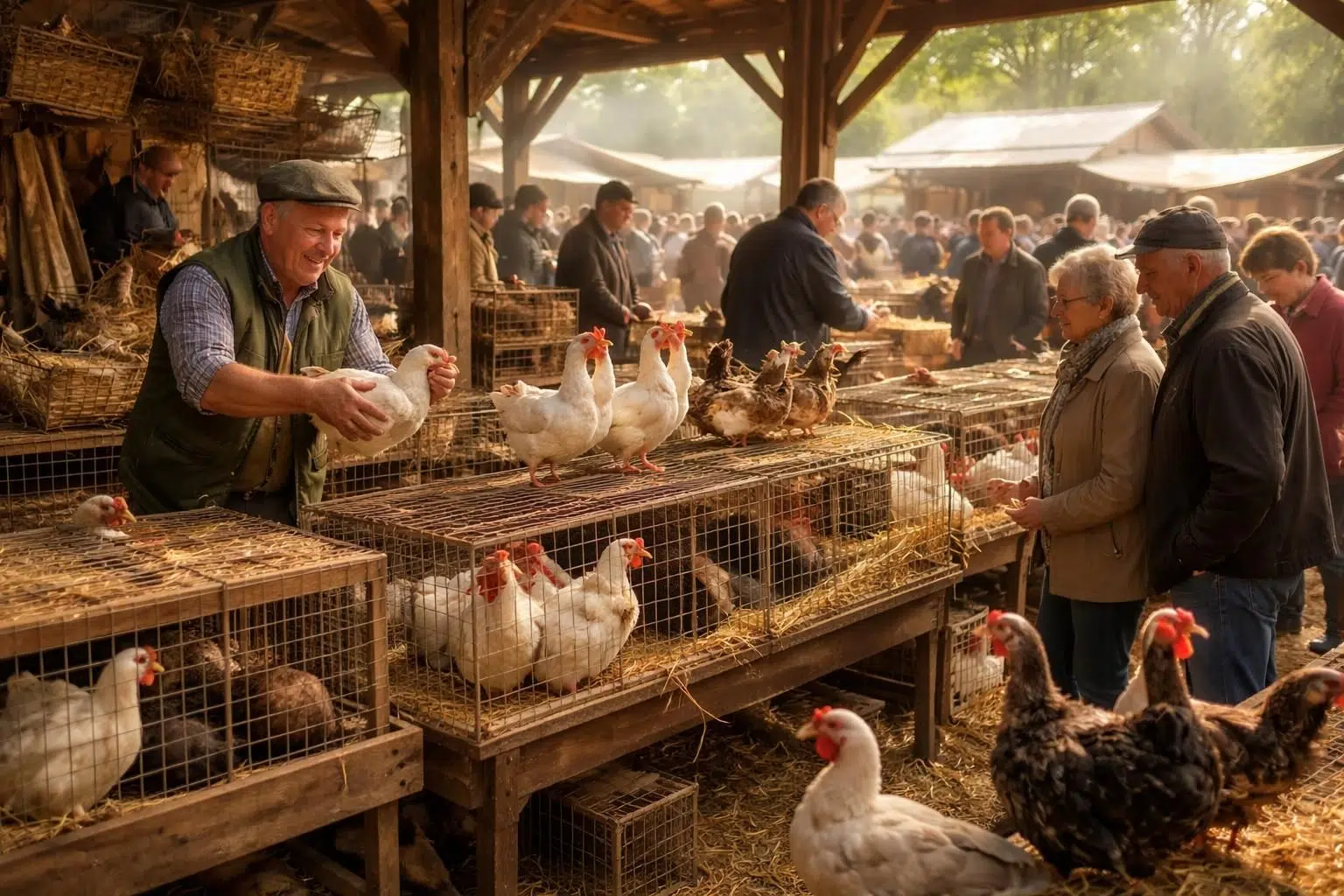 Le marché aux volailles vivantes dans le 27 : une aventure culinaire à ne pas manquer
