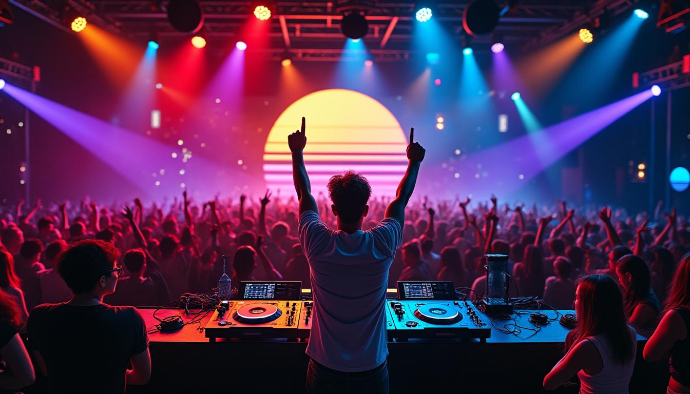 Les DJ stars qui se produisent au Studio 338 à Londres au Royaume‑Uni