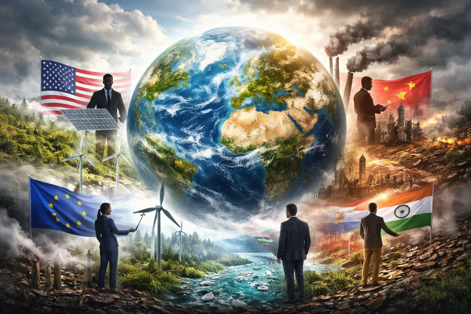 Les plus grandes puissances mondiales : Comment se positionnent-elles face aux défis environnementaux ?