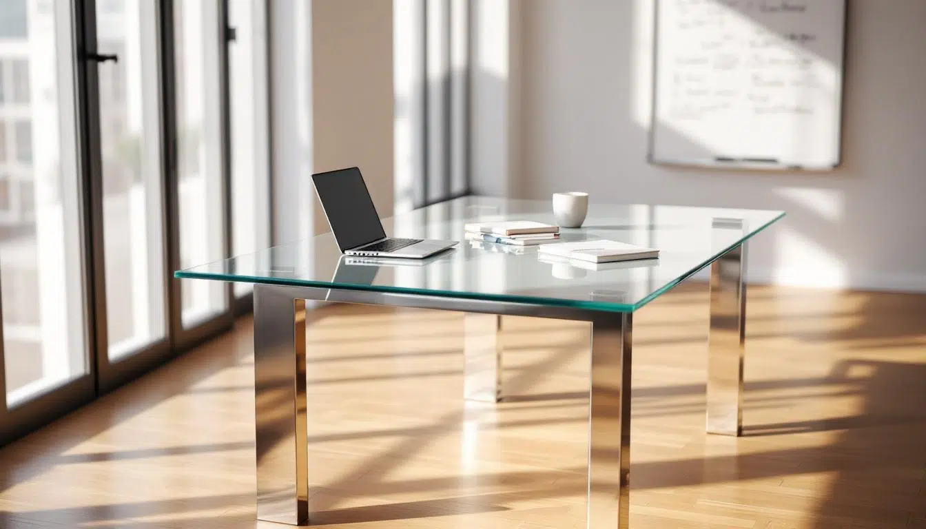 découvrez notre sélection de tables de réunion professionnelles, alliant design et fonctionnalité pour un espace de travail optimal.