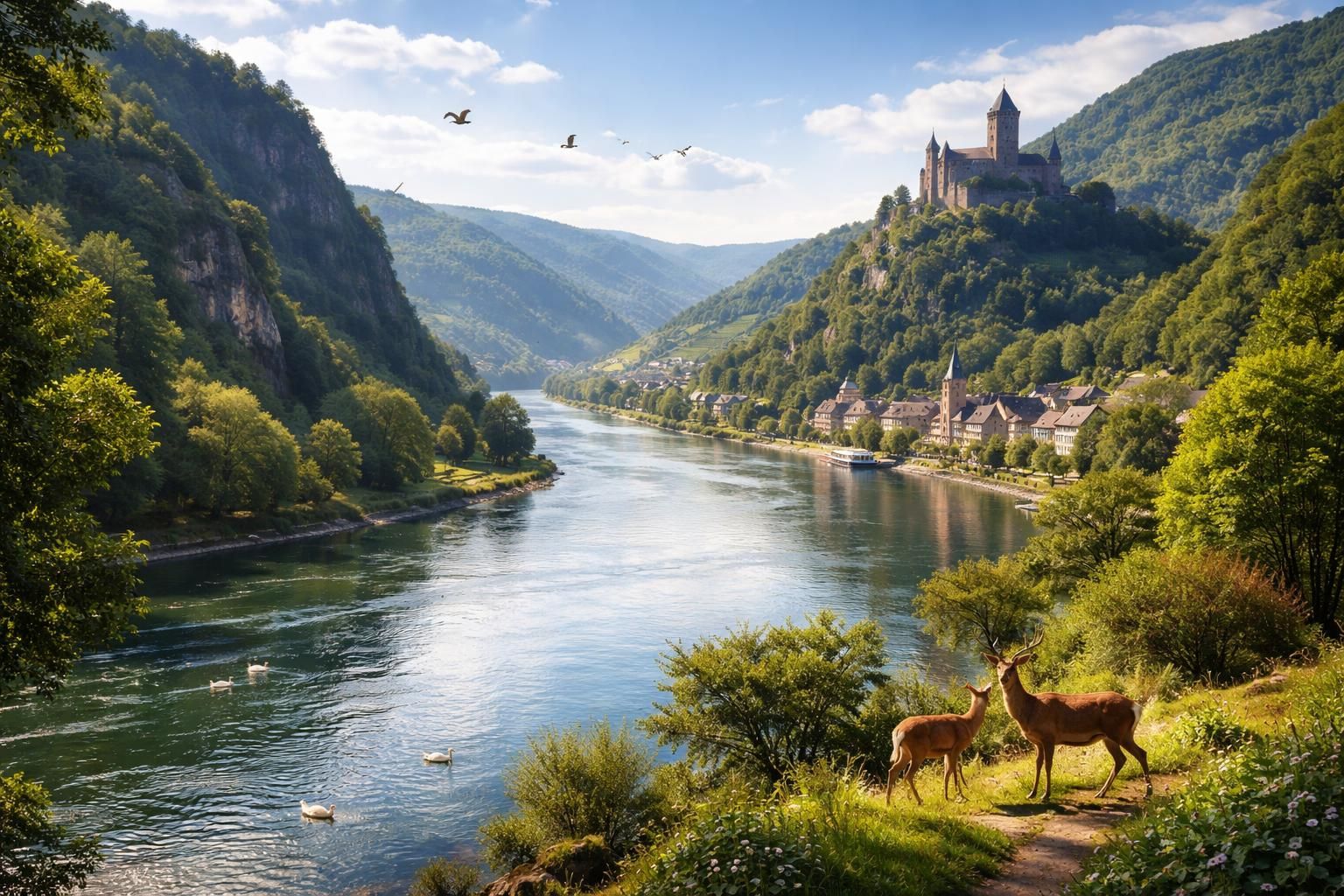 Rhinland et ses merveilles naturelles : Un voyage au cœur de l’Europe Rhinland et ses merveilles naturelles : Un voyage au cœur de l’Europe