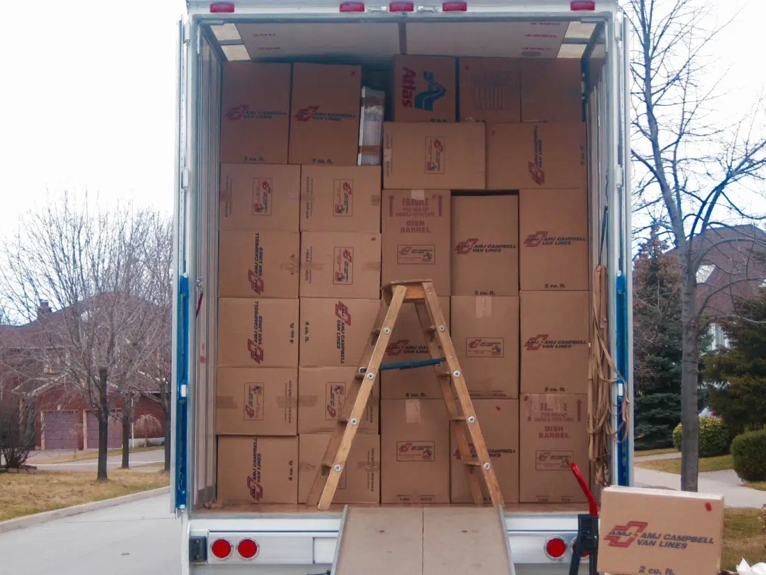 camions de déménagement