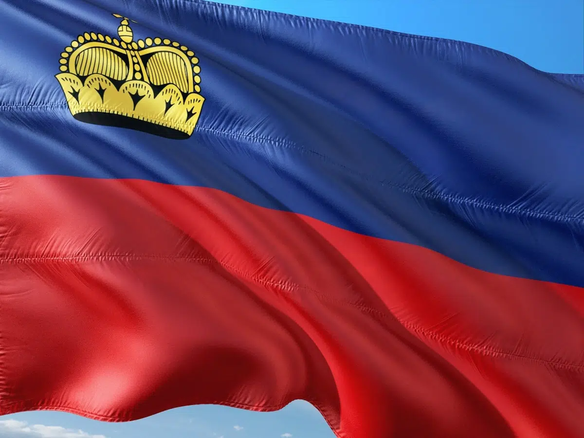 drapeau liechtensteinois
