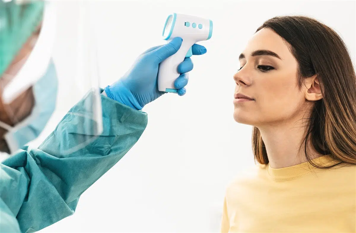 mesure de la température avec un thermomètre